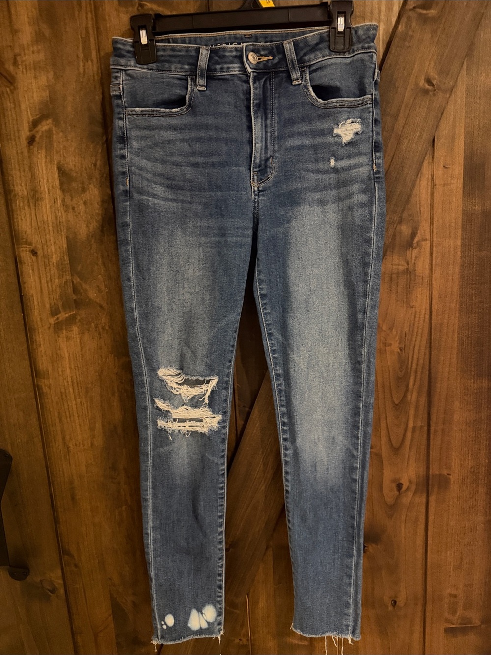 American Eagle Outfitters Distressed Light Blue Jeggings
